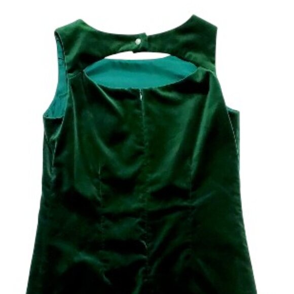 Florence Eiseman Emerald Green Velvet Dress Size 14 - Picture 5 of 5